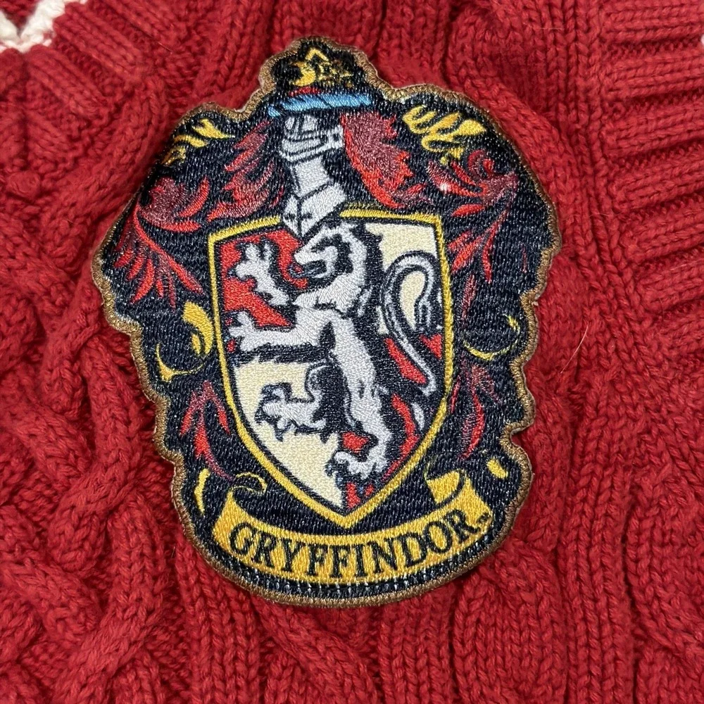 Gymboree Harry Potter Gryffindor Cable‎ Knit Sweater Vest 2007 Kids Size 5 HTF